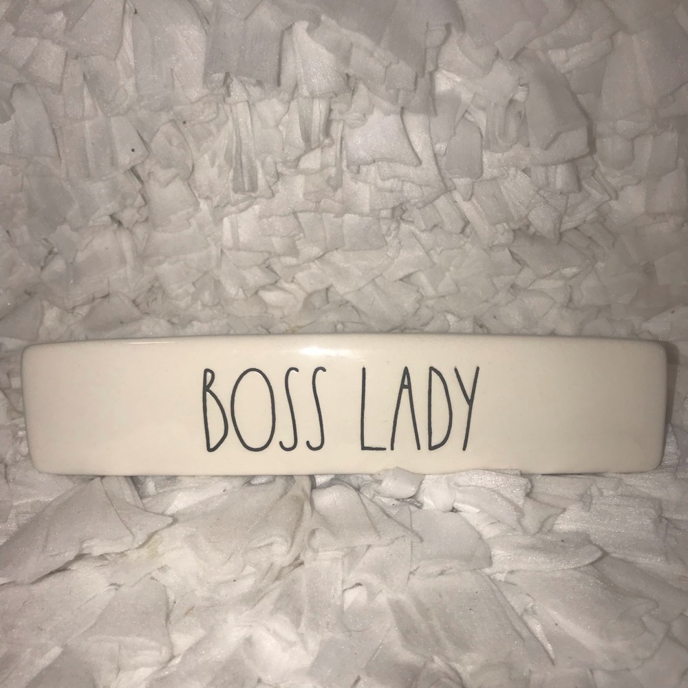 New Rae Dunn boss lady desk sign